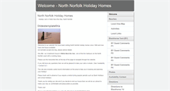 Desktop Screenshot of northnorfolkholidayhomes.co.uk