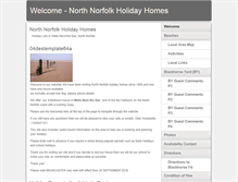 Tablet Screenshot of northnorfolkholidayhomes.co.uk